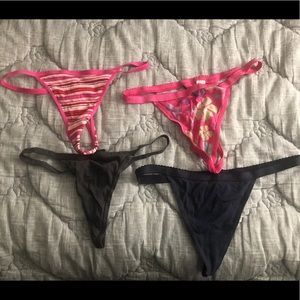 4 VS v-string panties